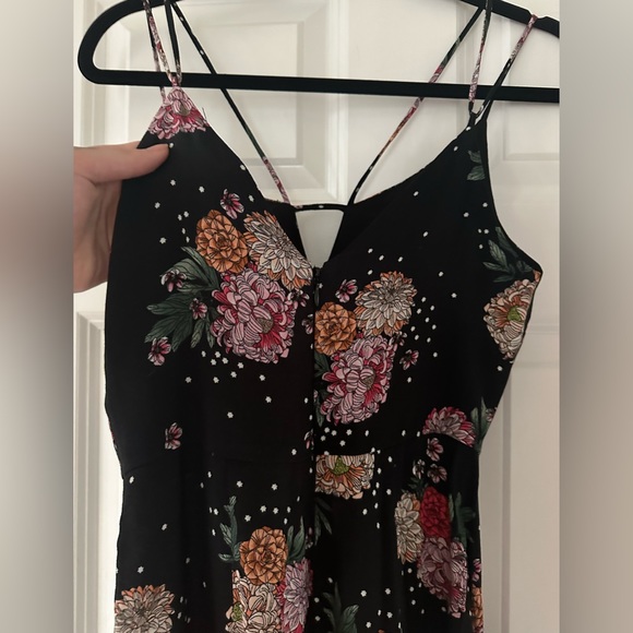 Topshop Hydrangea Floral Print Strappy Jumpsuit US 2 - Picture 6 of 12